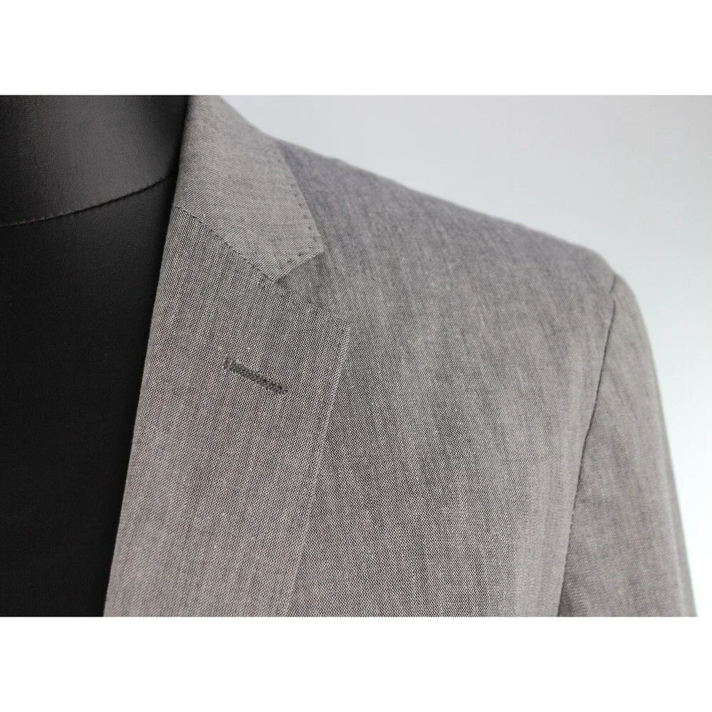 J. Crew Ludlow Men's Unstructured Sport Coat Size 42R Cotton Blend Gray EUC